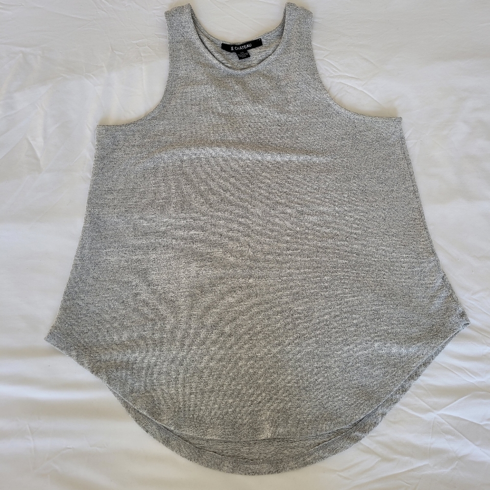 Le chateau grey knit high neck large shirt